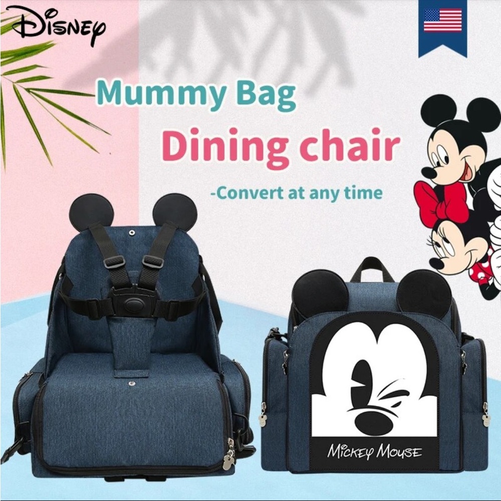 Disney Multifunctional Diaper Bag Mommy Backpack - Picture 3 of 12